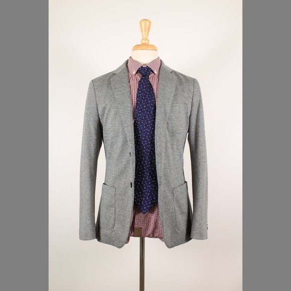 Banana Republic Other - #BananaRepublic 38R Gray Herringbone 2B Blazer 49N